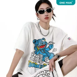 Áo thun nam nữ in hình Born To Be Rich - AP245 - Nữ