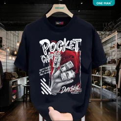 Áo thun nam nữ in hình cá tính - AP248 - Đen