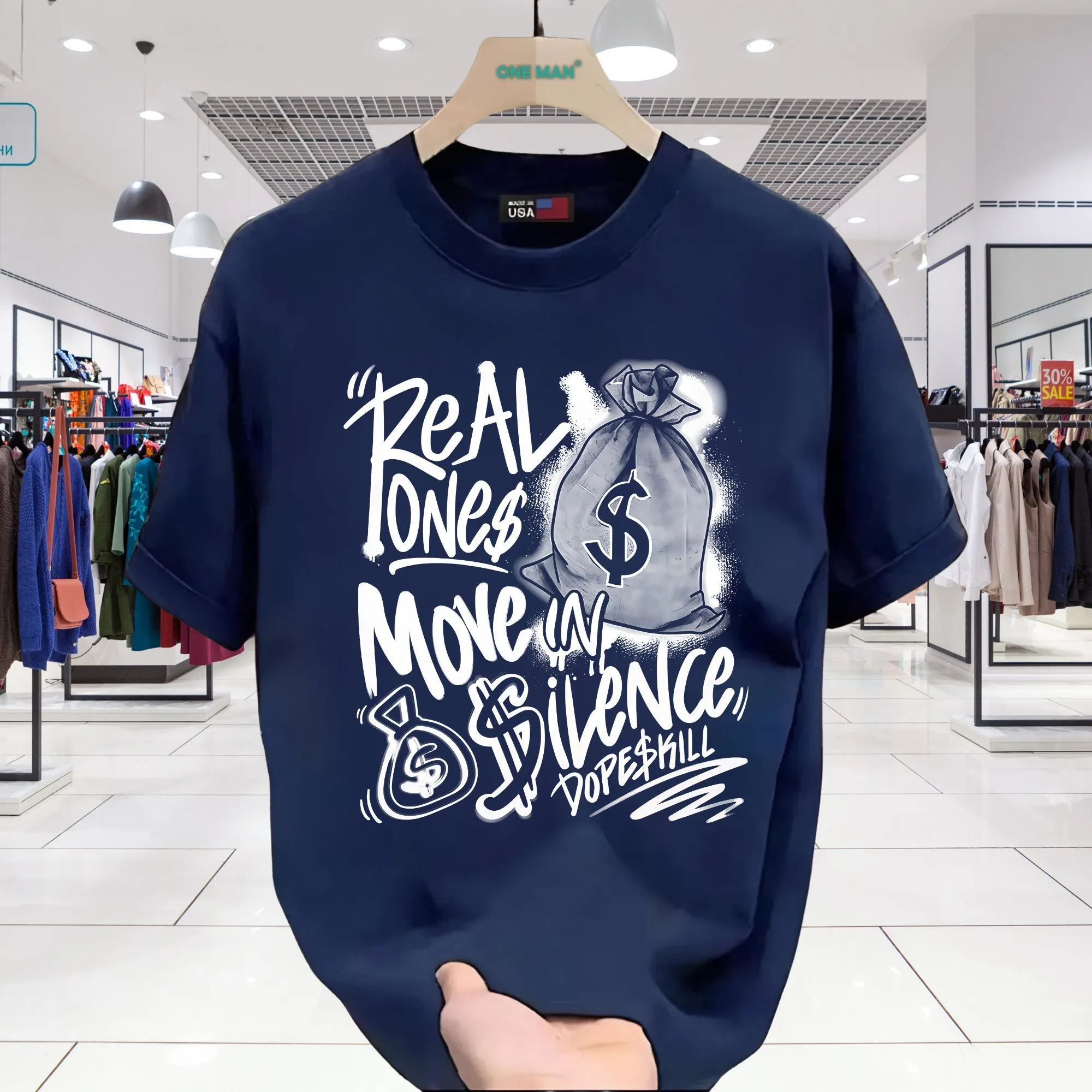 Áo thun nam nữ nhập khẩu - AP249 - Xanh than