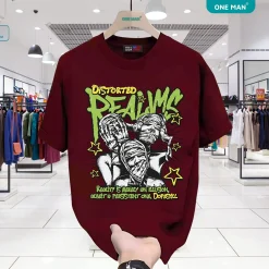 Áo phông nam nữ phong cách boy phố - AP250 - Đỏ