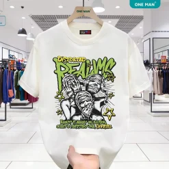 Áo phông nam nữ phong cách boy phố - AP250 - Trắng