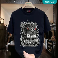 Áo thun nam nữ in hình Black King - AP261 - Đen