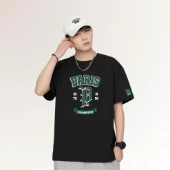 Áo thun nam nữ in chữ Paris Champion - AP307 - Nam 3