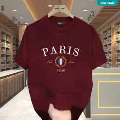 Áo thun cổ tròn Unisex Paris - AP314 - Đỏ
