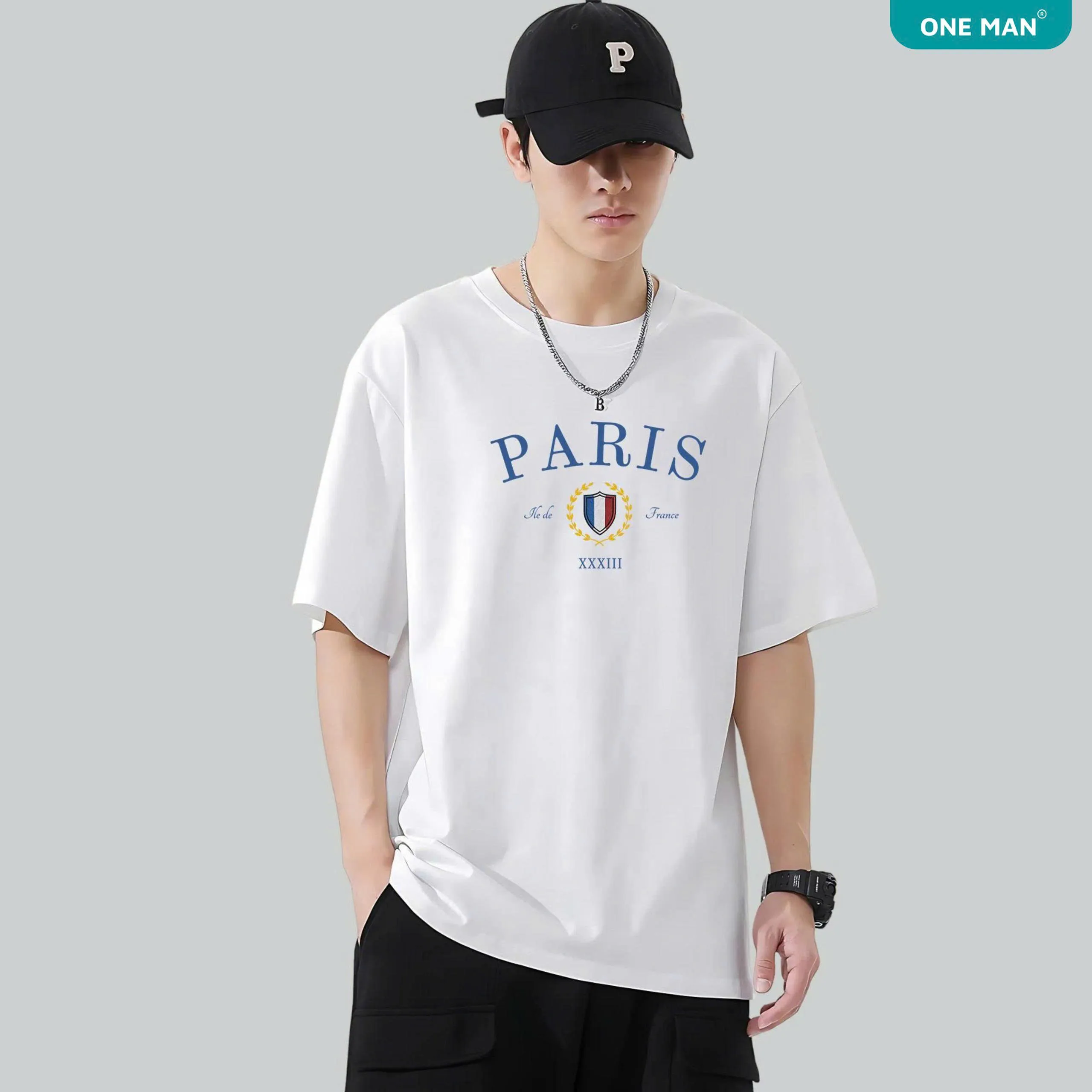 Áo thun cổ tròn Unisex Paris - AP314 - Nam 2