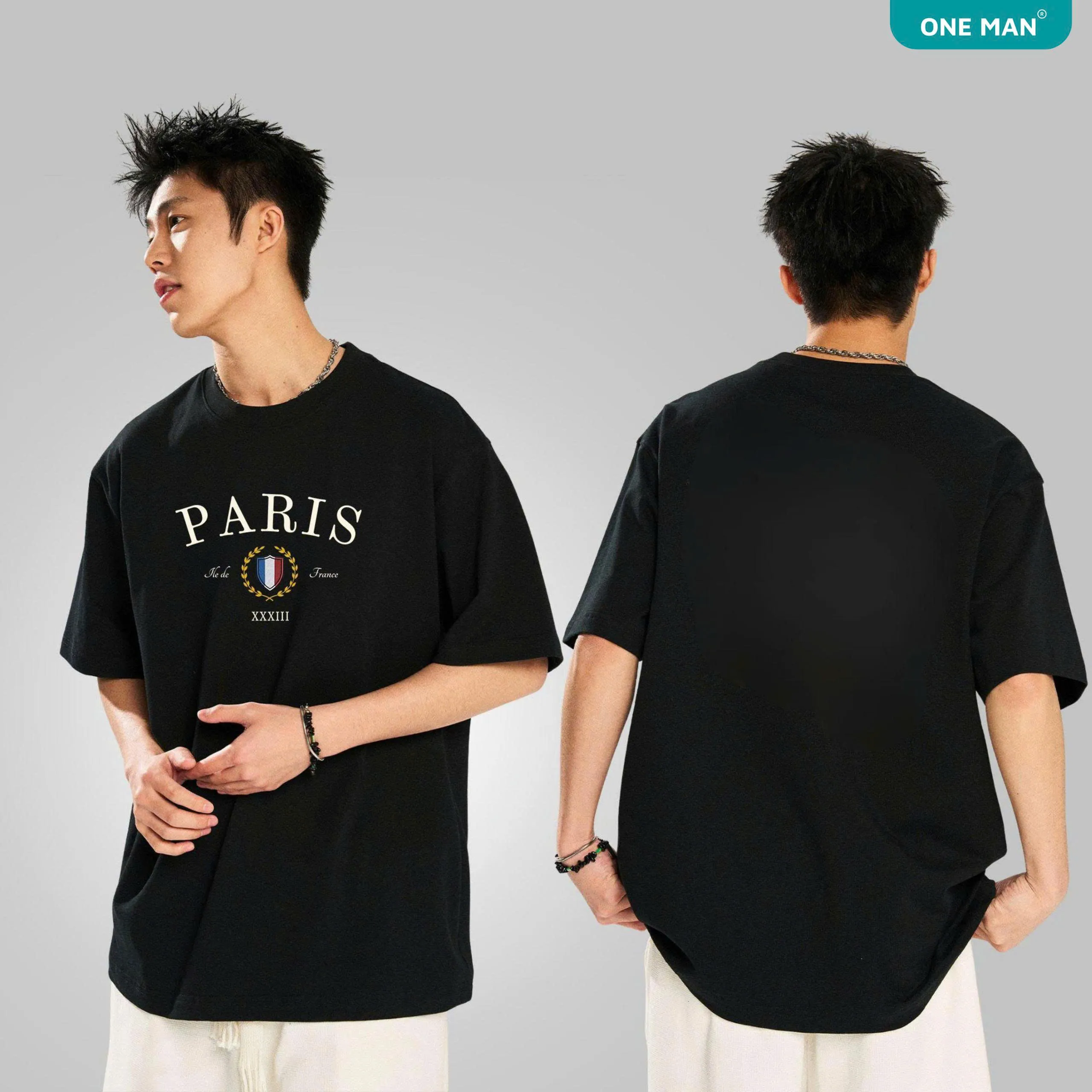 Áo thun cổ tròn Unisex Paris - AP314 - Nam 3