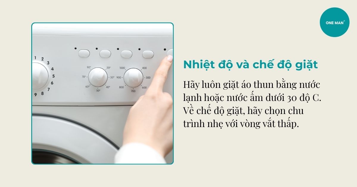 Nhiệt độ nước và chế độ giặt