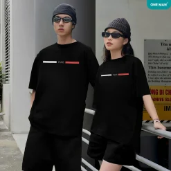 Bộ quần áo thun Unisex in hình Paris - SD294 - Nam Nữ