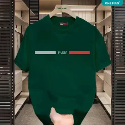 Bộ quần áo thun Unisex in hình Paris - SD294 - Xanh lá