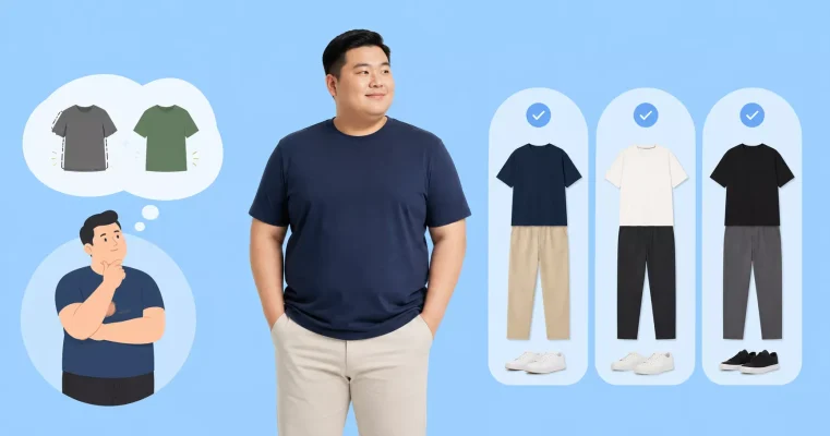 Cách chọn và phối áo thun cho người mập