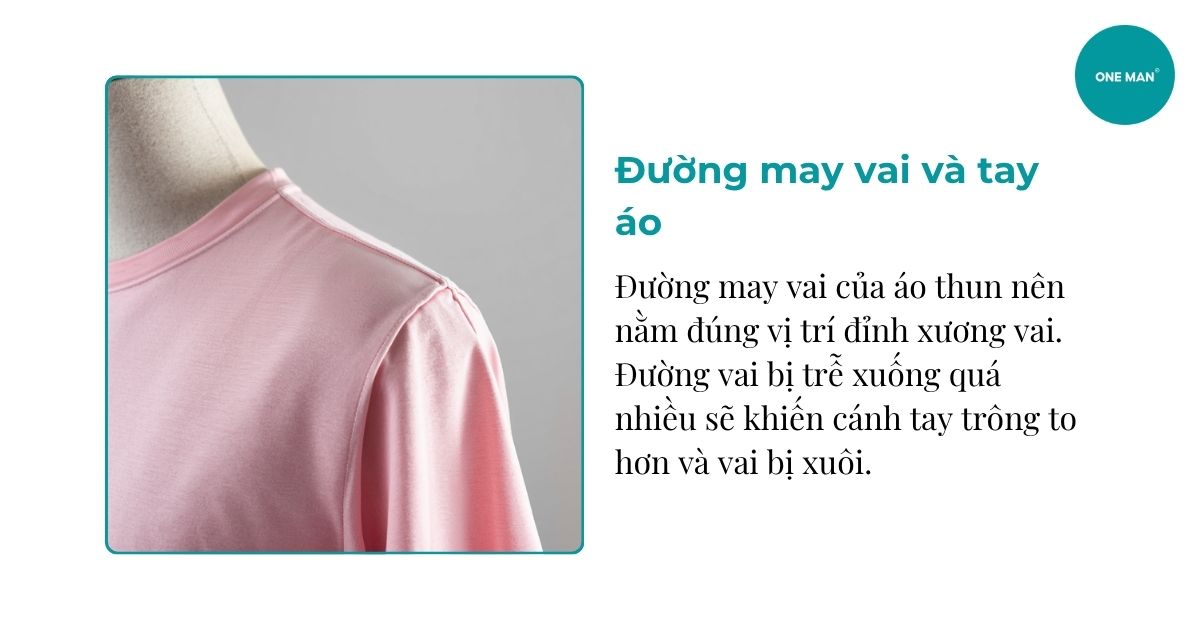 Đường may vai và tay áo
