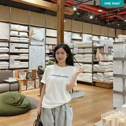 Áo thun 100% Cotton in hình London Carter - Nữ