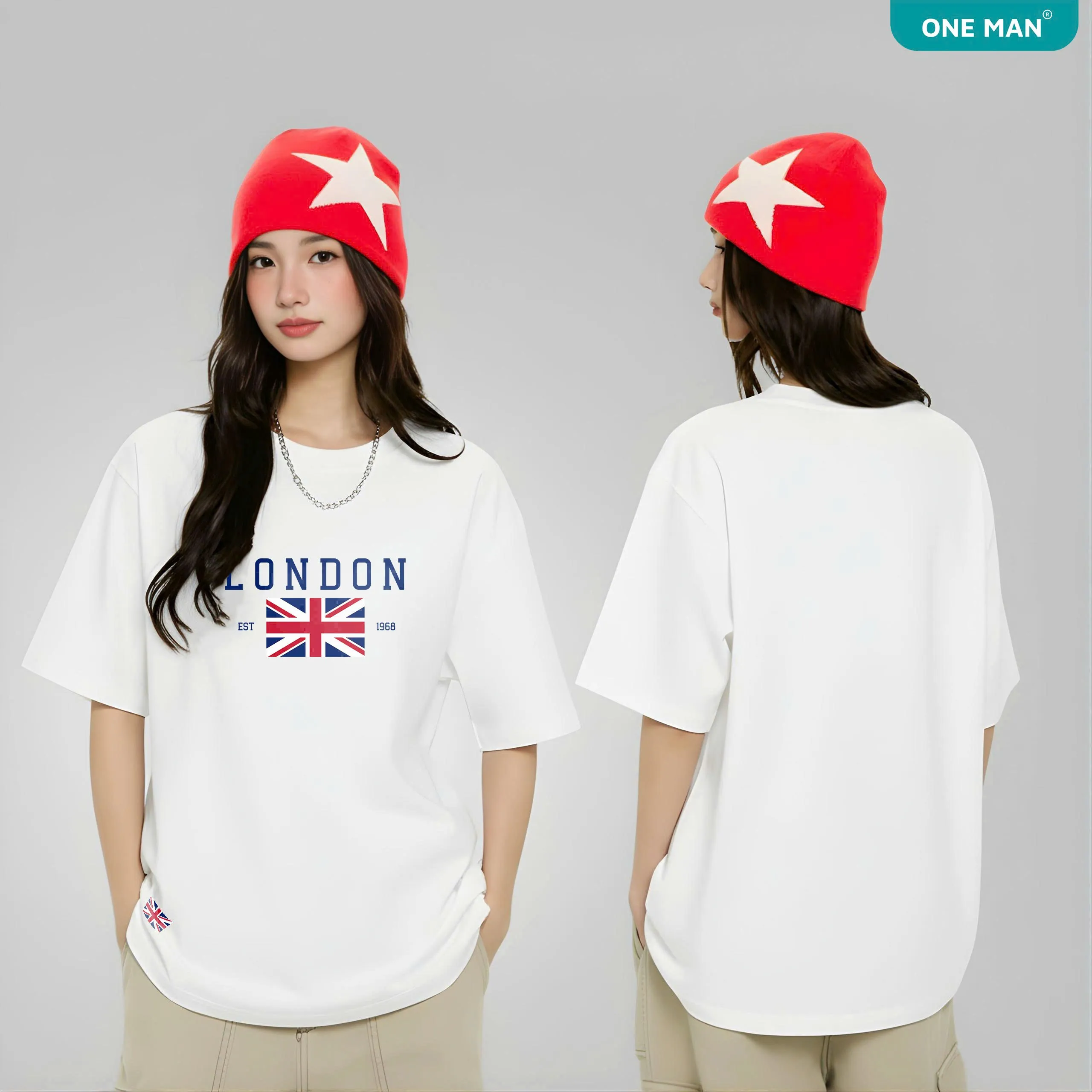 Áo thun cổ tròn 100 Cotton London - AP325 - nữ