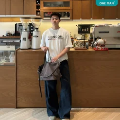 Áo thun Cotton in chữ London - AP321 - nam 1