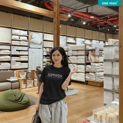 Áo thun Cotton in chữ London - AP321 - nữ