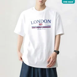 Áo thun Mem Min Thoáng mát in chữ London - AP323 - nam 1