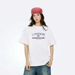 Áo thun Mem Min Thoáng mát in chữ London - AP323 - nữ