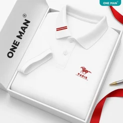 Áo Polo nam cổ bẻ Cotton Mem Thoang Khi - PL111 - Trắng
