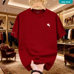 Áo thun 100 Cotton in hình Ngua Nhap Khau - AP193 - Đỏ