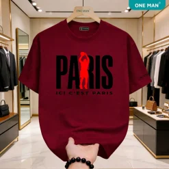 Áo thun cổ tròn Cotton Basic Form - AP414 - Đỏ