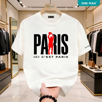Áo thun cổ tròn Cotton Basic Form - AP414 - Trắng