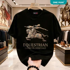 Áo thun cổ tròn Thoáng mát dây Dan Cotton 100 - AP397 - Đen 2