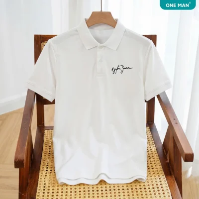 Áo thun Polo nam Cotton Duracot Tang Kem Hop - PL060 - Trắng 4