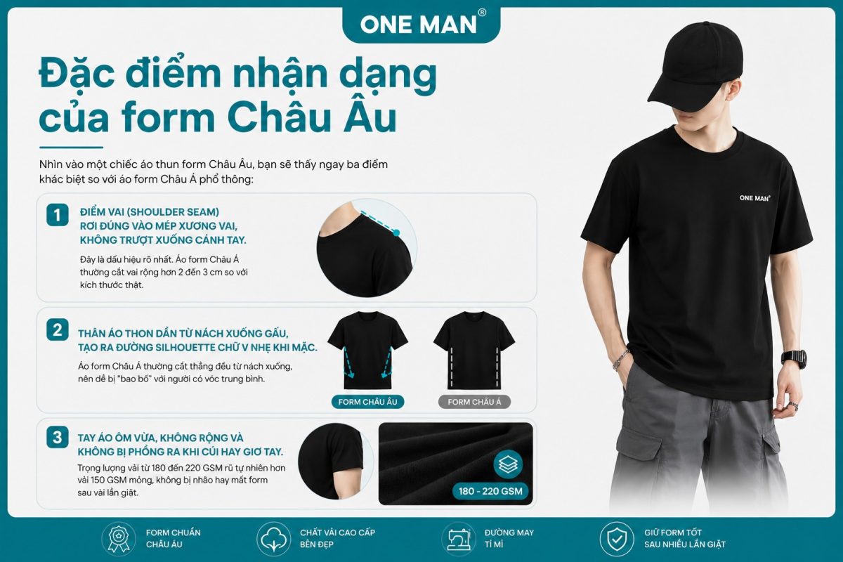 Đặc điểm nhận dạng của form Châu Âu