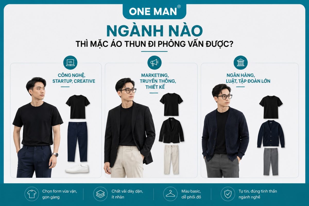 Những ngành có thể mặc áo thun đi phỏng vấn