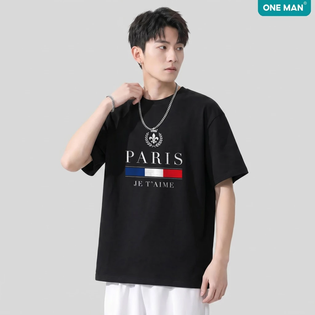 Áo thun nam nữ Cotton Cao cấp in hình - AP404 - nam 1