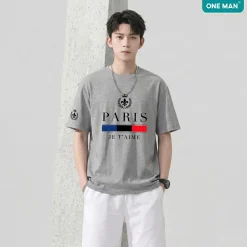 Áo thun nam nữ Cotton Cao cấp in hình - AP404 - nam 3
