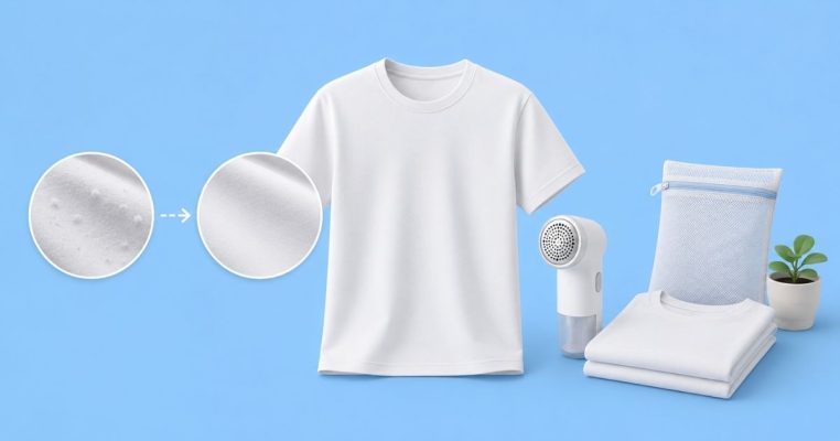 Áo thun bị xù lông: Cách xử lý an toàn, ít hại vải